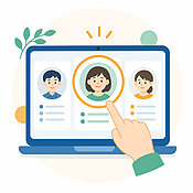 先生選びのイラスト